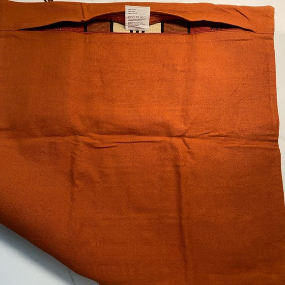 Beautiful pillow cover deep orange and black. - Picture 2 of 4